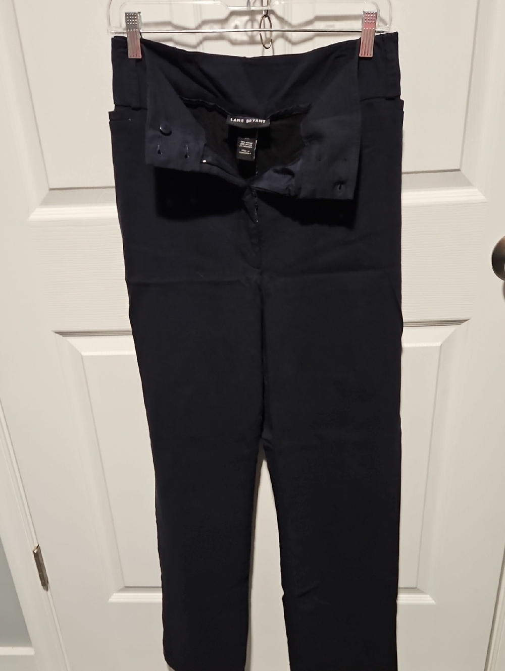 Lane Bryant Navy Straight-Leg Dress Pants